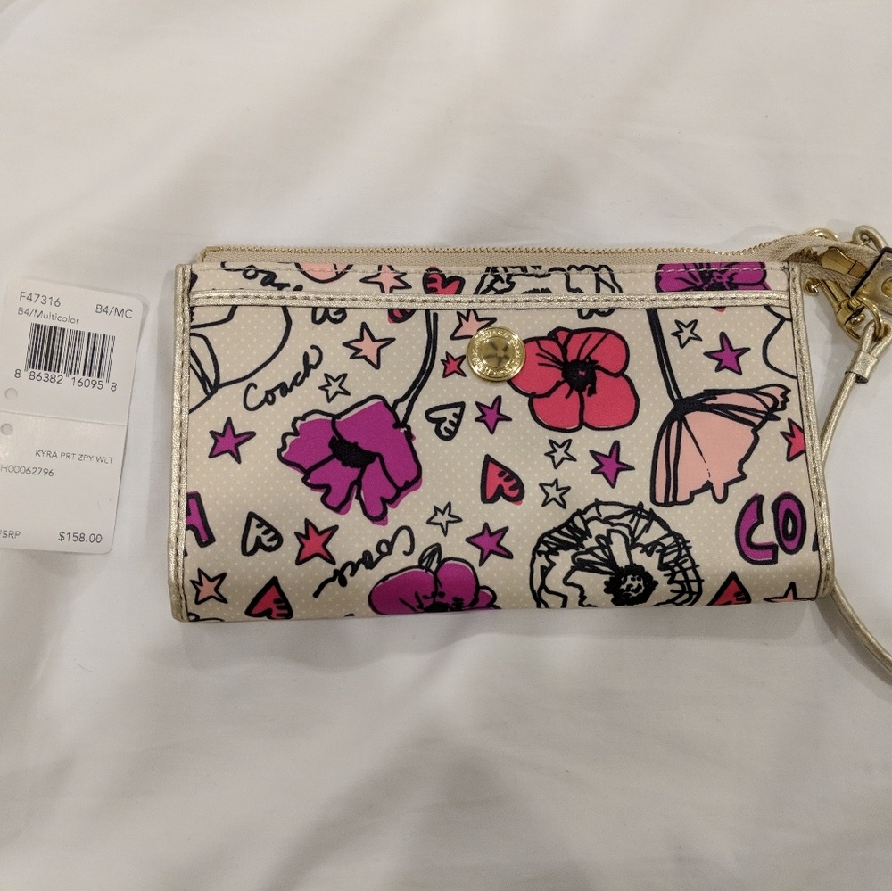 Coach Kyra Zippy Wristlet Wallet